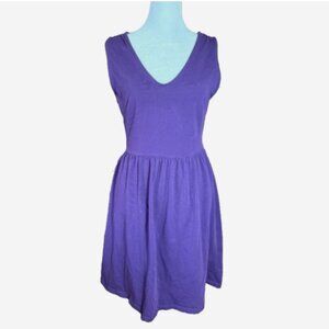 Vintage Y2K Mark Mini Dress Women’s S Petite Purple Sleeveless V Neck Boho